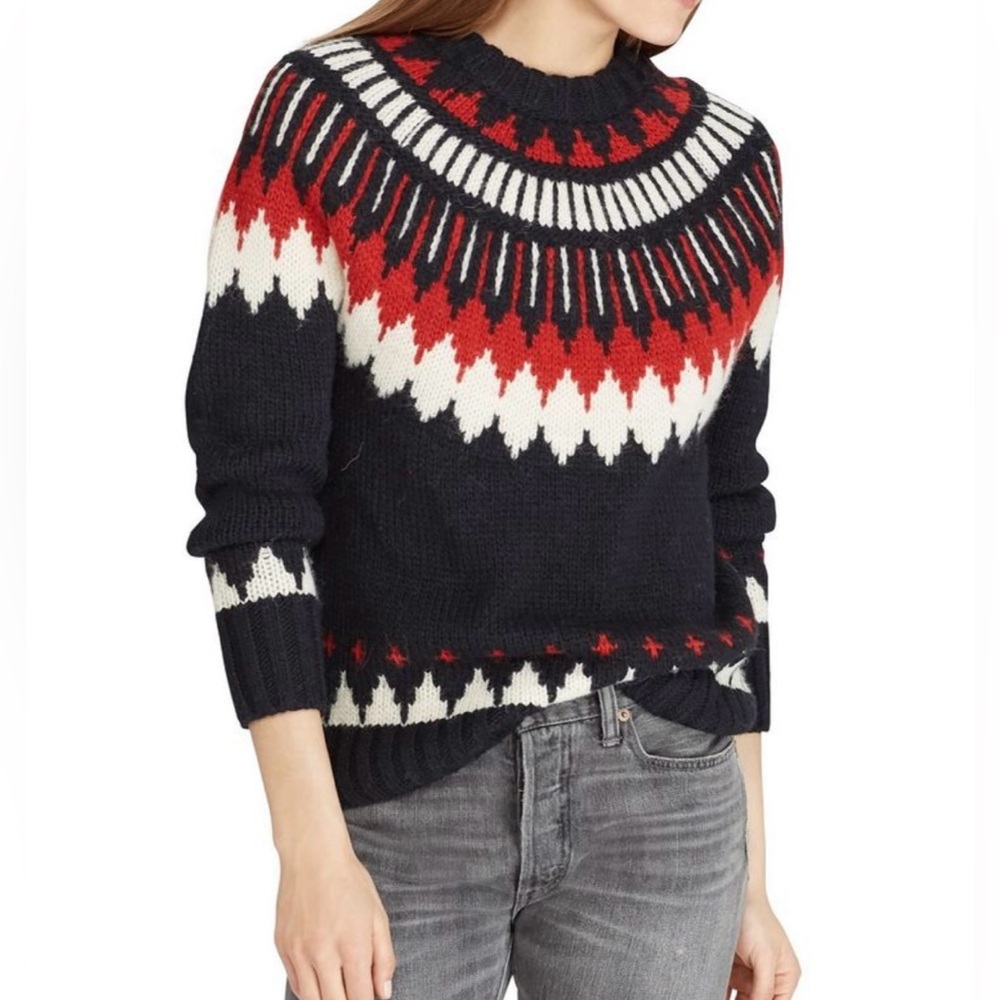 Ralph Lauren polo fair isle Nordic sweater M